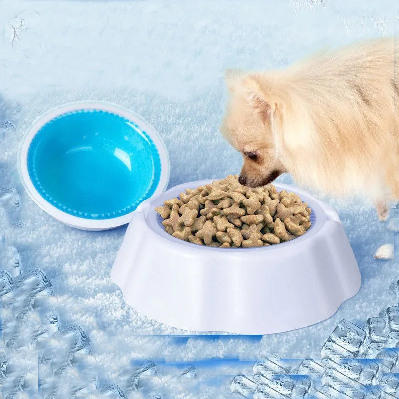 Summer Cat Cooling Pet Dog Bowl